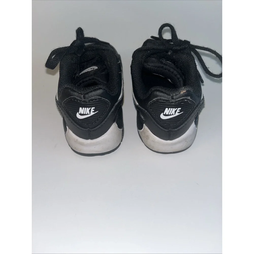 Nike Air Max 90 LTR CD6868-010 Toddler Sz 7C Black/White/Black